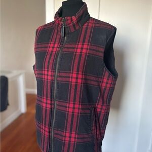 Plaid Reversible Vest